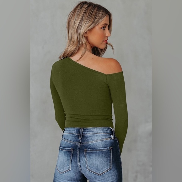 Cherish The Moment Asymmetrical Long Sleeve Top - Picture 3 of 4